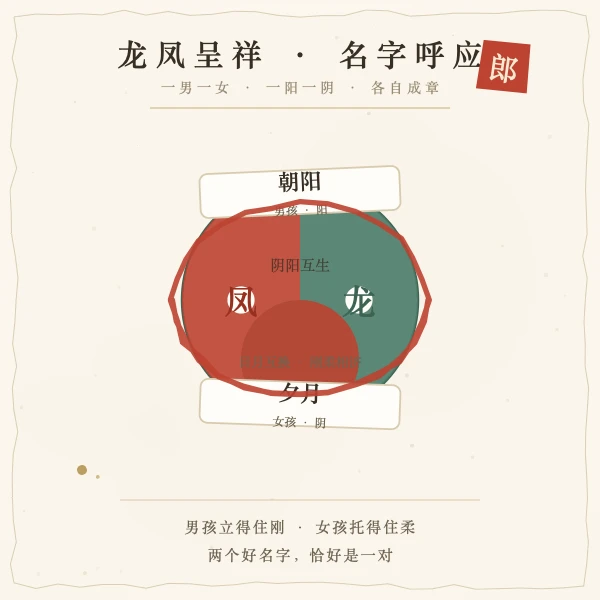龙凤胎名字阴阳呼应图解