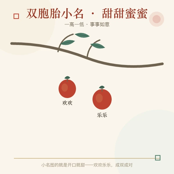 双胞胎小名名字对对碰